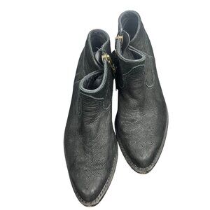 Anne Bing womens vintage Boots western style ankle Cuban heel size 38